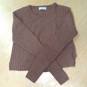 Babaton Nathaniel Ribbed Knit Sweater